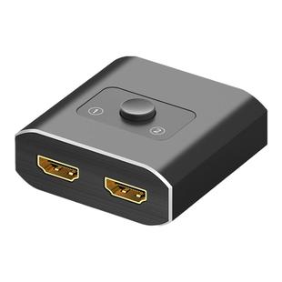 hdmi切换器分配器高清线转接头二进一出电视接口1拖2分线hdml两路信号源双输入双向转换共用显示屏幕切屏器4K