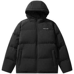 KELME卡尔美羽绒服男女短款冬季运动服2025新款连帽保暖加厚外套