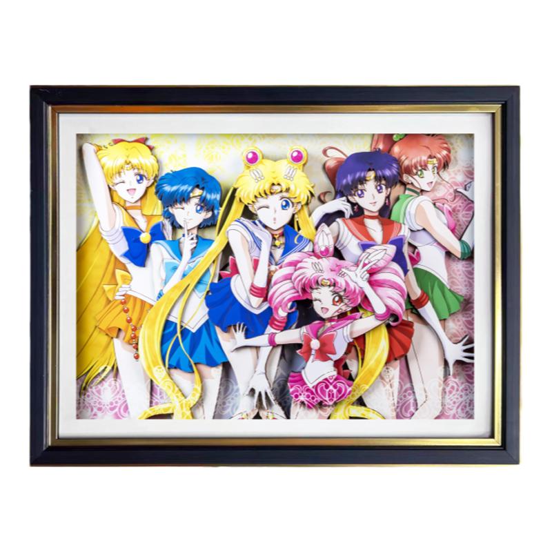 美少女战士立体画挂画装饰画壁画