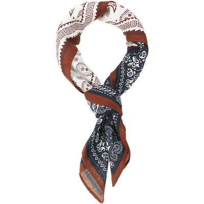 兰诺腰果花丝巾女头巾