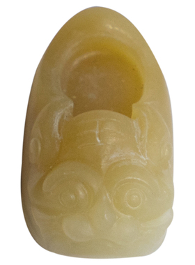 虎头鞋吊坠和田玉糖玉民族风