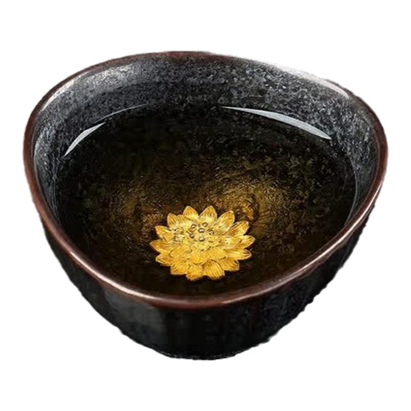 大师作品七彩银杯建盏陶瓷