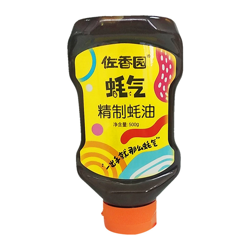 佐香园精制蚝油500g*12瓶整箱