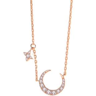 H字母项链女四叶草小蛮腰双环双C单钻蝴蝶锁骨链小丑鱼锁头毛衣链