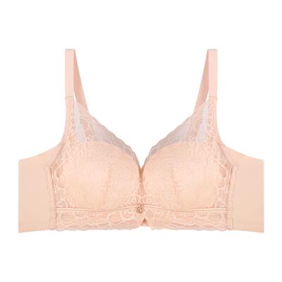 好波无钢圈杯里桑蚕丝显大胸罩