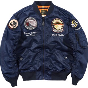 VIP春季ma1飞行员夹克男刺绣棒球服美式复古大码工装外套薄款潮牌