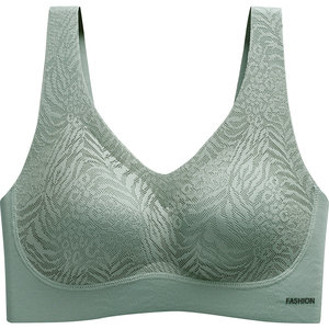 小胸显大加厚聚拢内衣女平胸专用收副乳防下垂无痕无钢圈运动文胸