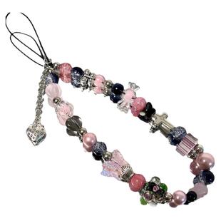 手机挂绳ins风甜酷辣妹手机链串珠手工编织高级水晶挂饰轻奢精致通用手机壳包包ccd相机链条女挂坠欧美