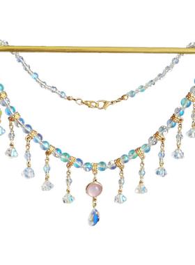 原创设计唐风古风坦领齐胸软璎珞流苏汉服配饰lolita项链索饰品