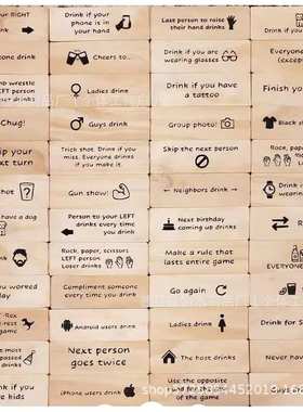 跨境爆款DrinkingGame-Tower游戏Blocks饮酒48PSTumbling