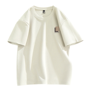 班尼路S&K青少年短袖T恤230g重磅华夫格半袖男夏季港式复古体恤A