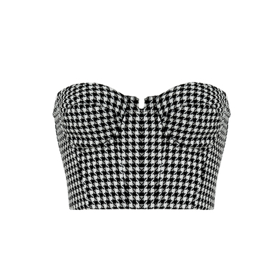 COR'SELET千鸟格鱼骨胸衣