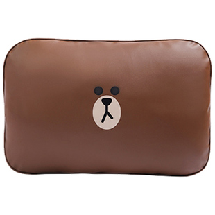 LINE FRIENDS布朗熊汽车头枕腰靠车用护颈枕靠枕创意靠背颈椎枕头