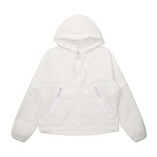 原单韩国高尔夫女装防风外套2026春季徽标golf运动连帽速干上衣女