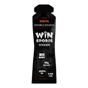 台湾WiNSPORTS双效能量胶威赢黑胶45g碳水马拉松骑行铁三运动补剂