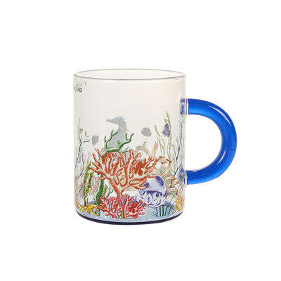 大英博物馆海底世界把手玻璃杯