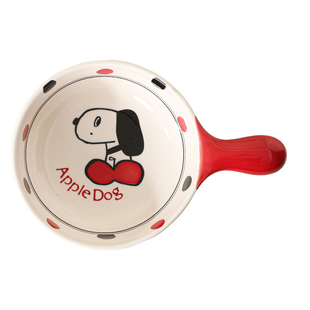 烤箱专用陶瓷烤碗家用带手柄碗水果沙拉碗卡通学生宿舍单柄泡面碗