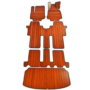 传祺M8M6宗师领秀GM8GM6/E8/E9专车专用实木脚垫汽车木地板改装