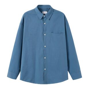 SOMENUM森林 25AW「莱赛尔棉混纺」刺绣男女老钱百搭亲肤长袖衬衫