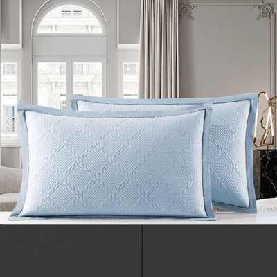 夏季冰凉豆豆枕套冰丝凉席枕芯套学生宿舍可机水洗凉感透气枕头套