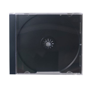 原装进口透明黑底CD光盘盒个人专辑光碟收纳盒不伤盘少划伤易拆取