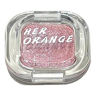 鞠式破碎感 红棕色下至!2025新款单色眼影盘多用卧蚕酒红色