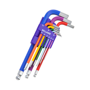 台湾公制内六角扳手彩色套装英制手动内六角螺丝刀工具方扳手套装