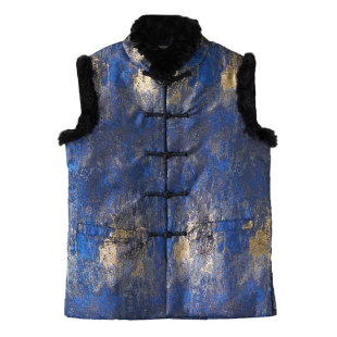 新中式女装秋冬款轻国风冬装棉服马甲女中国风佛系禅服女款冬季