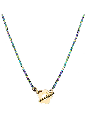 满天星黑胆石项链锁骨链