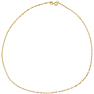 纯银项链女冬季无吊坠简约水波O字锁骨链细单链基础百搭简约气质