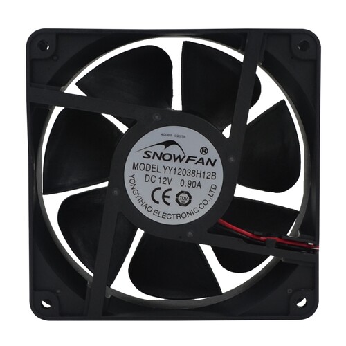 SNOWFAN 12CM 12038换电系统配电箱机柜滚珠直流12V散热风扇风机