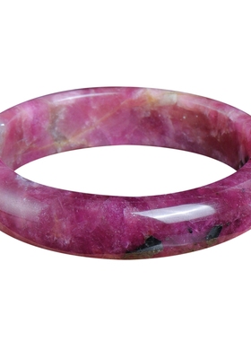 民族风女碧玺玫红色手镯