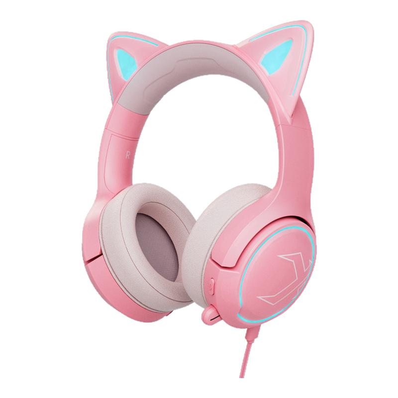 西伯利亚M17U猫耳朵游戏耳机有线头戴式电脑网红直播电竞吃鸡耳麦