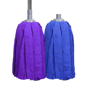舒朗超细纤维圆头通用拖把头毛巾布墩布头家用老式吸水拖布替换头