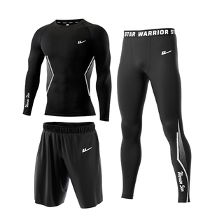 回力泳衣套装男士防晒长袖长裤泳裤男游泳温泉水母泳装冲浪潜水服