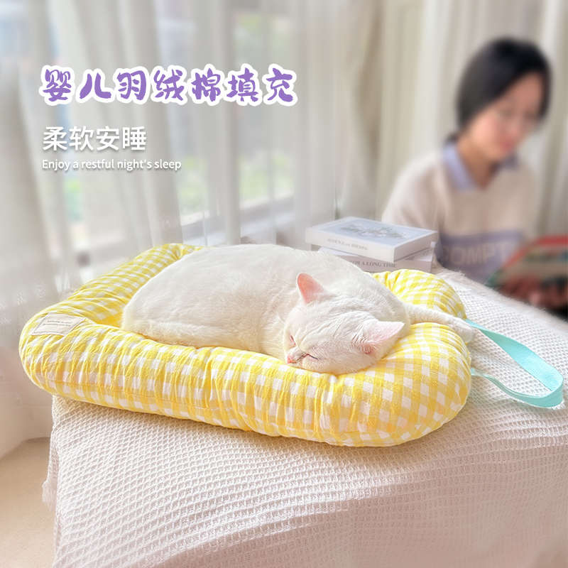软垫狗窝垫子狗狗睡垫宠物床垫窝垫四季通用猫垫猫咪纯棉趴趴垫厚