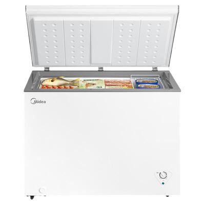 美的301升冰柜家用保鲜卧式