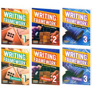 【自营】原版进口中小学英语写作专项训练指导技能书writing framework for Sentence Paragraph Essay writing句子段落短文教材