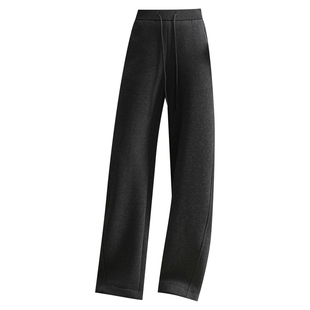 郑州女裤2025新款高端品牌显瘦阔腿中年加绒加厚妈妈牡丹裤秋冬季