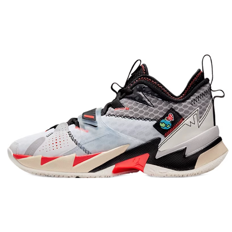 Air Jordan Why Not Zer0.3 威少3黑白男子中帮篮球鞋 CD3002-101