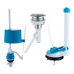 马桶配件进水阀通用老式单按钮坐便器排水阀坐厕抽水马桶水箱配件