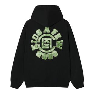 AFGKxCLOTTEE联名 玉瓷窑贴布绣连帽卫衣男女国潮帽衫