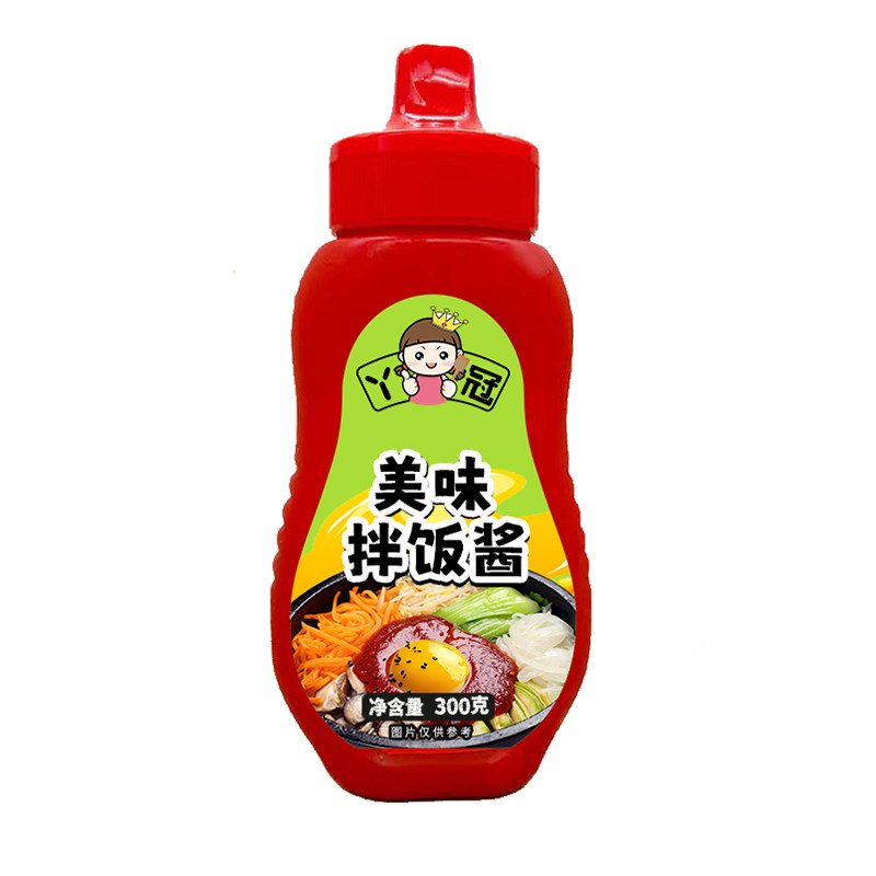 丫冠拌饭酱韩式风味石锅拌饭拌面酱微辣下饭酱瓶装浓郁调味料