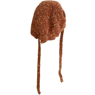 MING 神秘村 l 日本纱线质朴英伦传统点子纱手工棒针帽兜围脖护耳