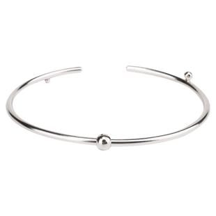 如此银作原创99纯银银手镯女简约百搭小众设计感高级气质时尚个性