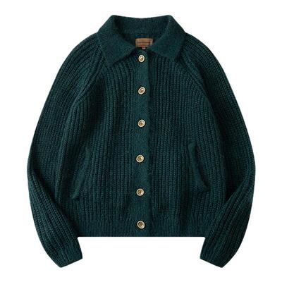 CycleDocument大翻领开衫毛衣