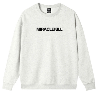 MIRACLE KILL简约字母简约印花宽松休闲套头长袖卫衣男女