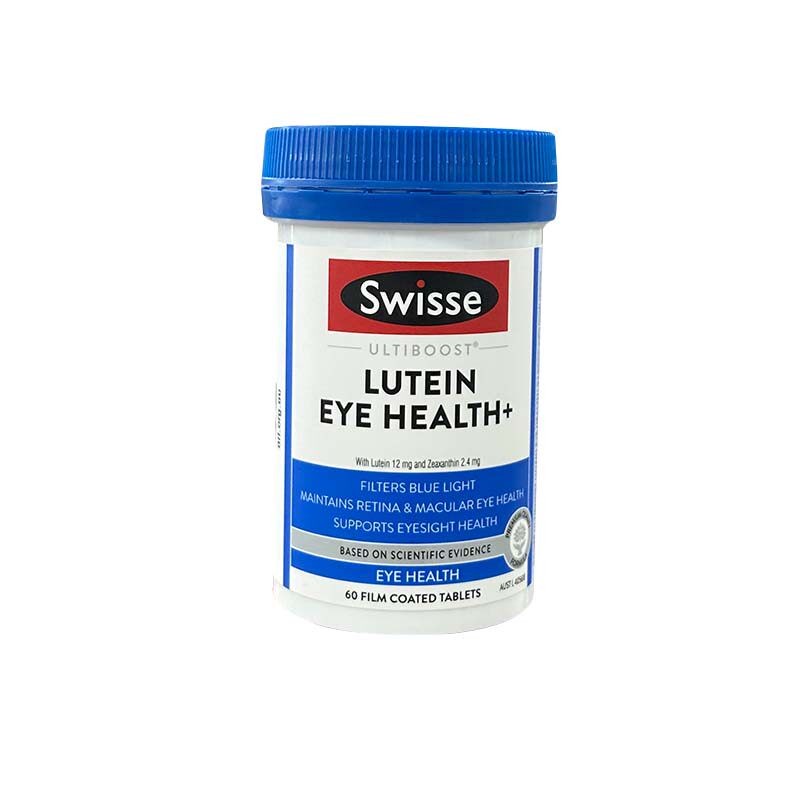 新西兰直邮澳洲Swisse叶黄素护眼片明眸小蓝盾缓解眼部疲劳 60粒