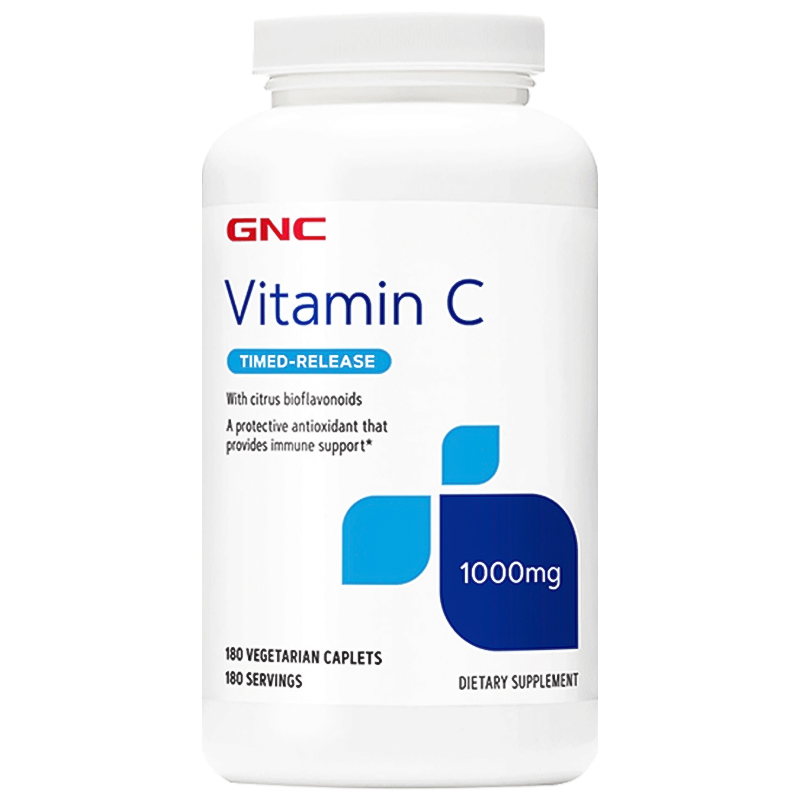 GNC健安喜VC片高含量1000mg180片维生素缓释片维C口服