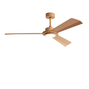 2026新款风扇灯客厅餐厅卧室风扇灯大风力仿木纹变频静音带灯吊扇